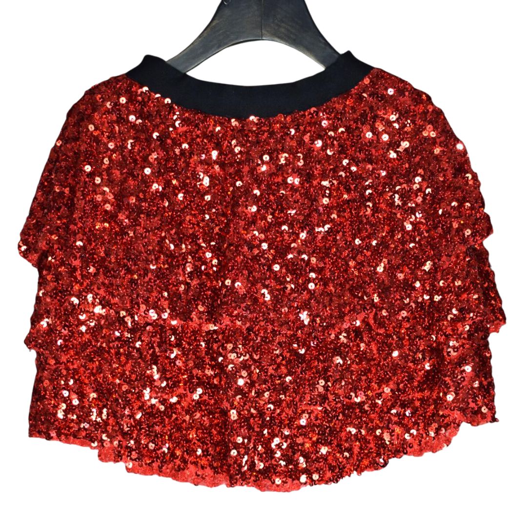 Red Sequin Skort