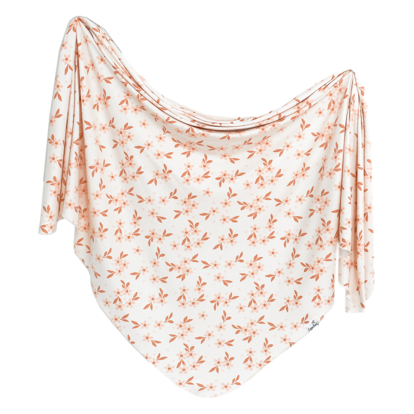 Copper Pearl Knit Swaddle Blanket / Rue