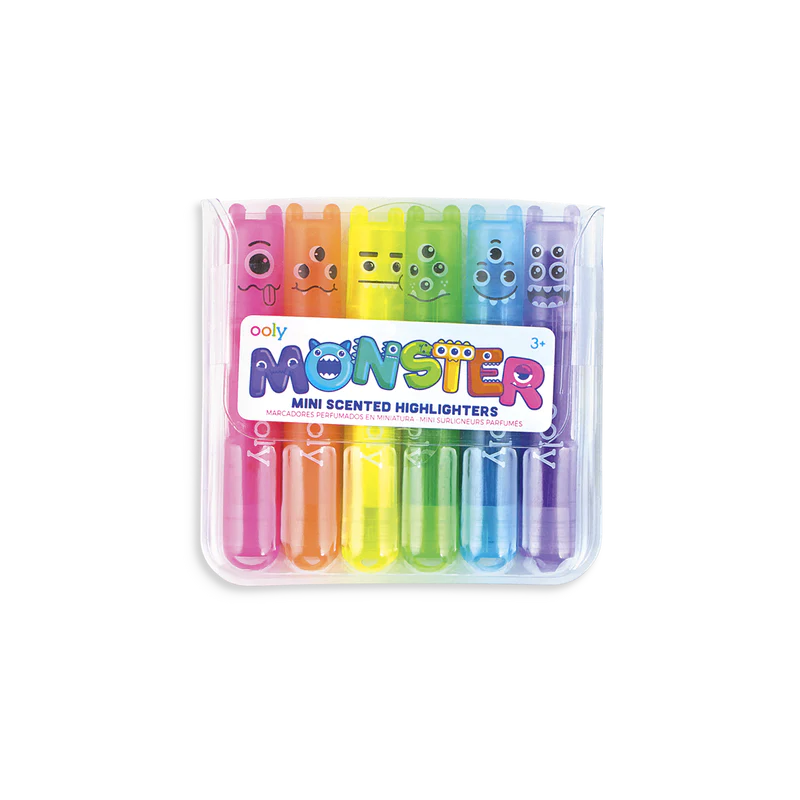 Ooly Mini Monster Scented Highlighter Markers 6 Pack