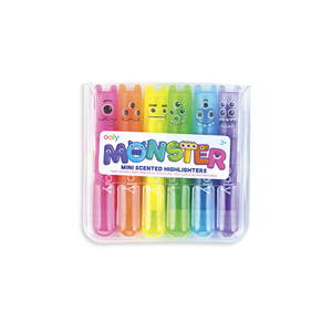 Ooly Mini Monster Scented Highlighter Markers 6 Pack