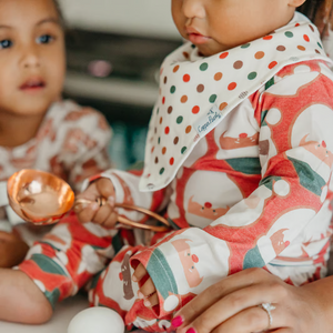 Copper Pearl Bandana Bibs / Gingerbread