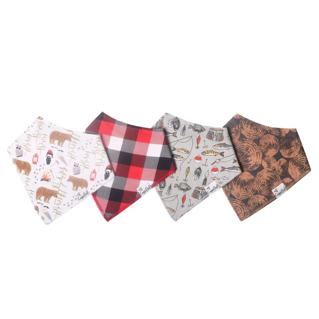 Copper Pearl Bandana Bibs / Lumberjack
