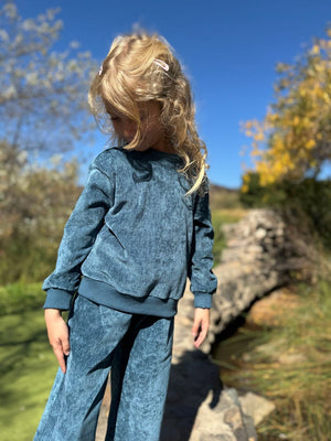Vignette Jenna Pants / Teal Velour