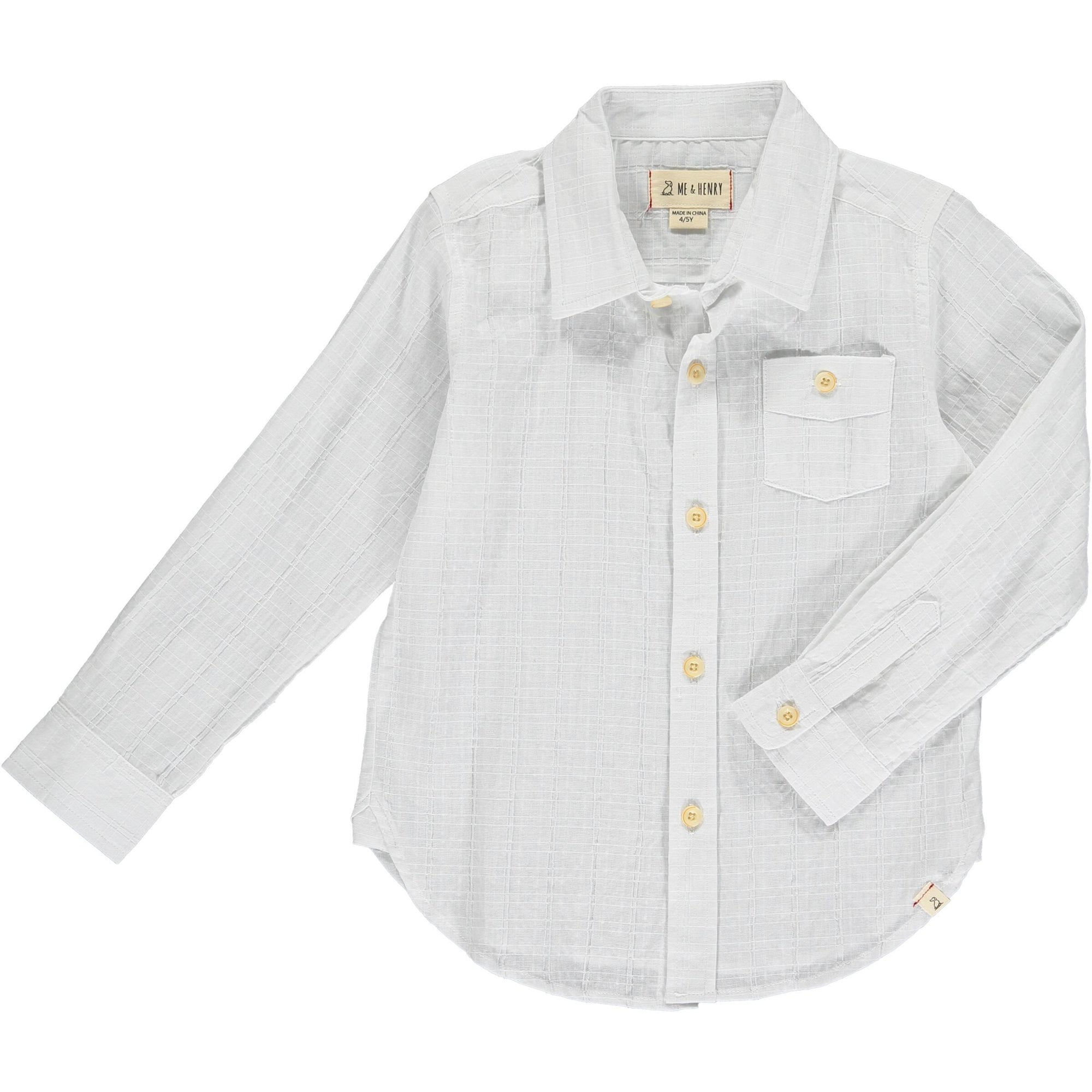 Me & Henry Atwood Woven Shirt / White