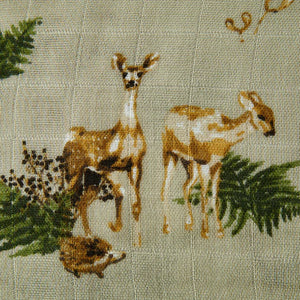 Milkbarn Contour Four Layer Burp Cloth / Forest Party