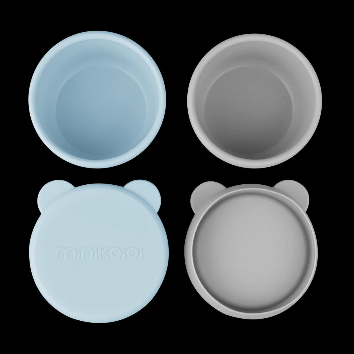 2-Pack Silicone Mini Bowl with Lid