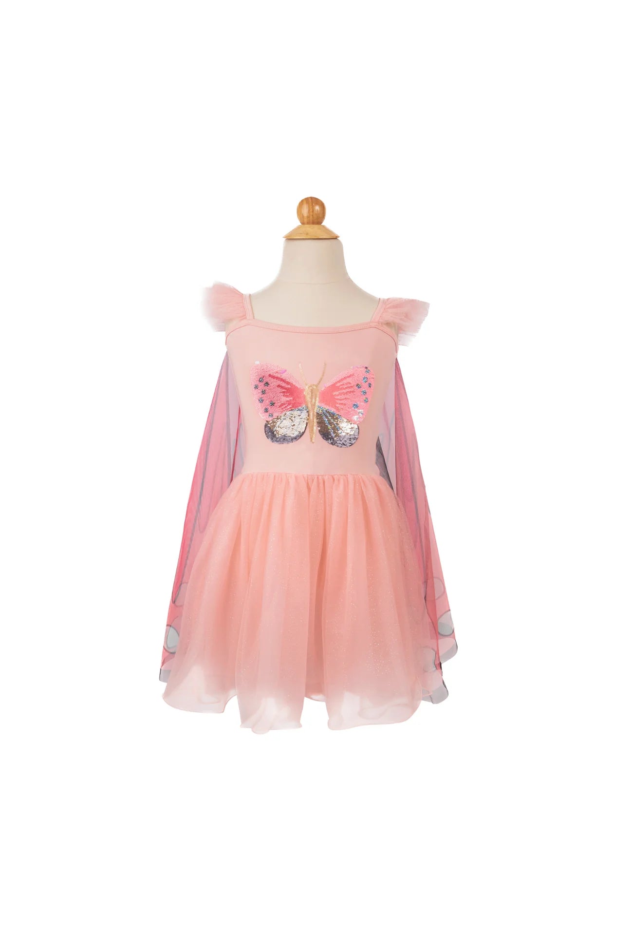 Sequin Butterfly Twirl Dress with Wings / 5-6 Years