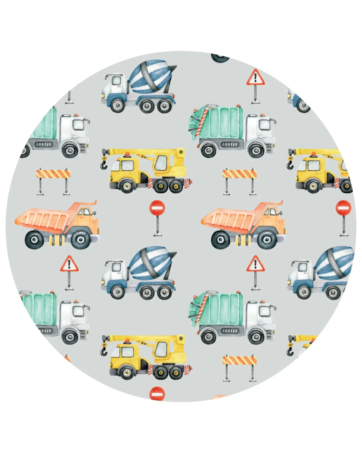 Lev Baby Zippered Footie / Construction Trucks (Mark)