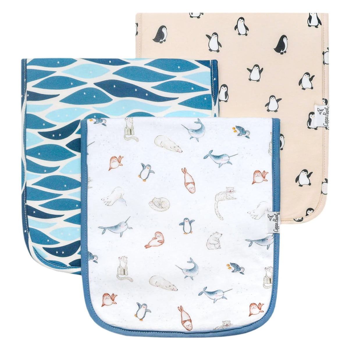 Copper Pearl Premium Burp Cloth Set / Arctic Wonder