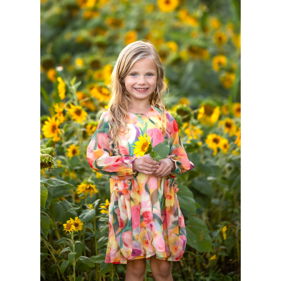 Mabel + Honey Watercolor Whimsey Dress