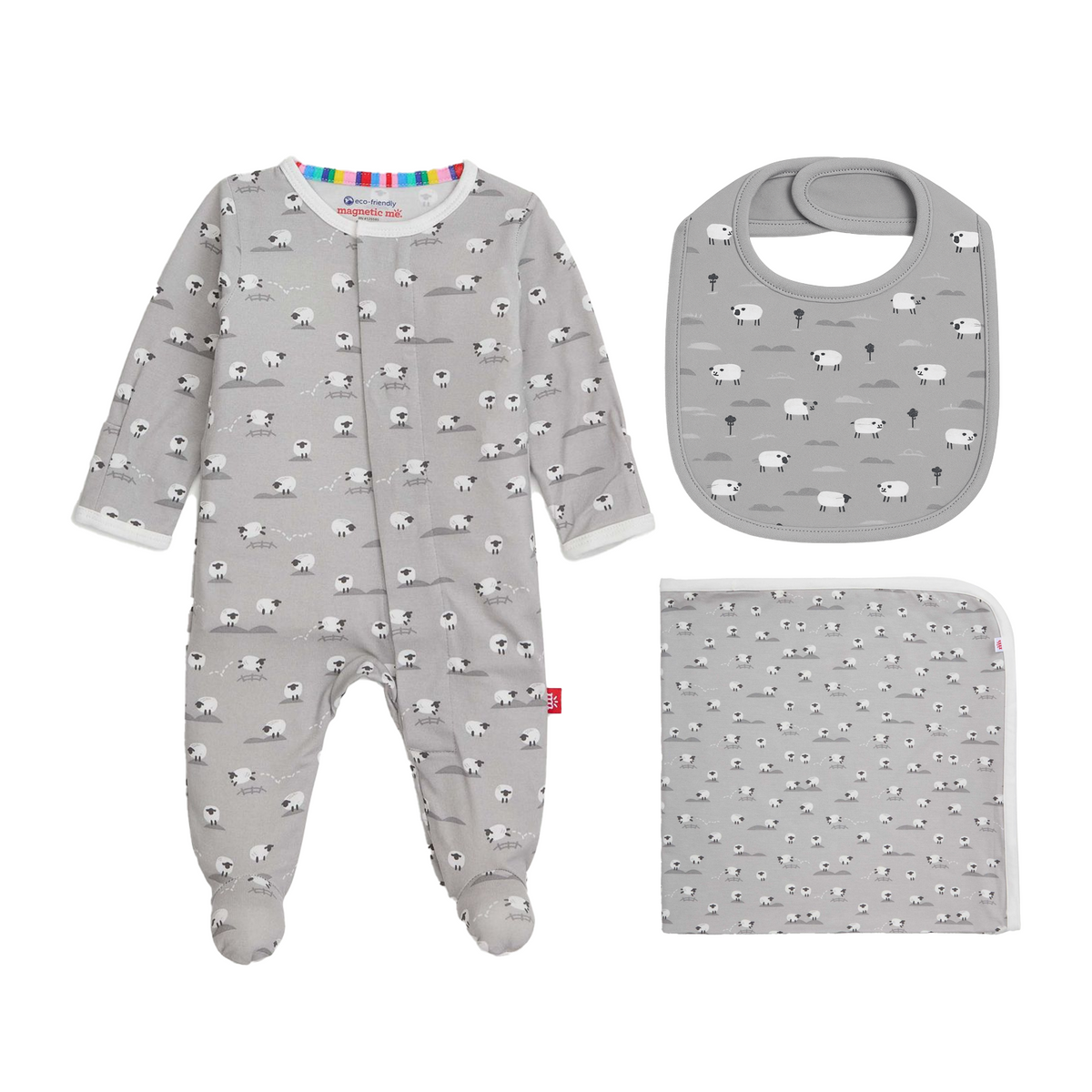 Magnetic Me Baa Baa Baby Grey 3-Piece Gift Set
