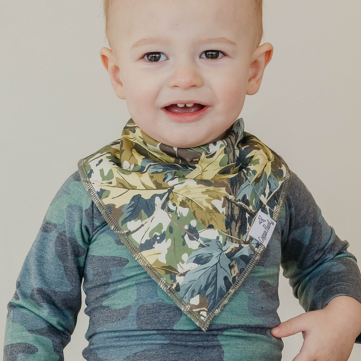 Copper Pearl Bandana Bibs / Hunter