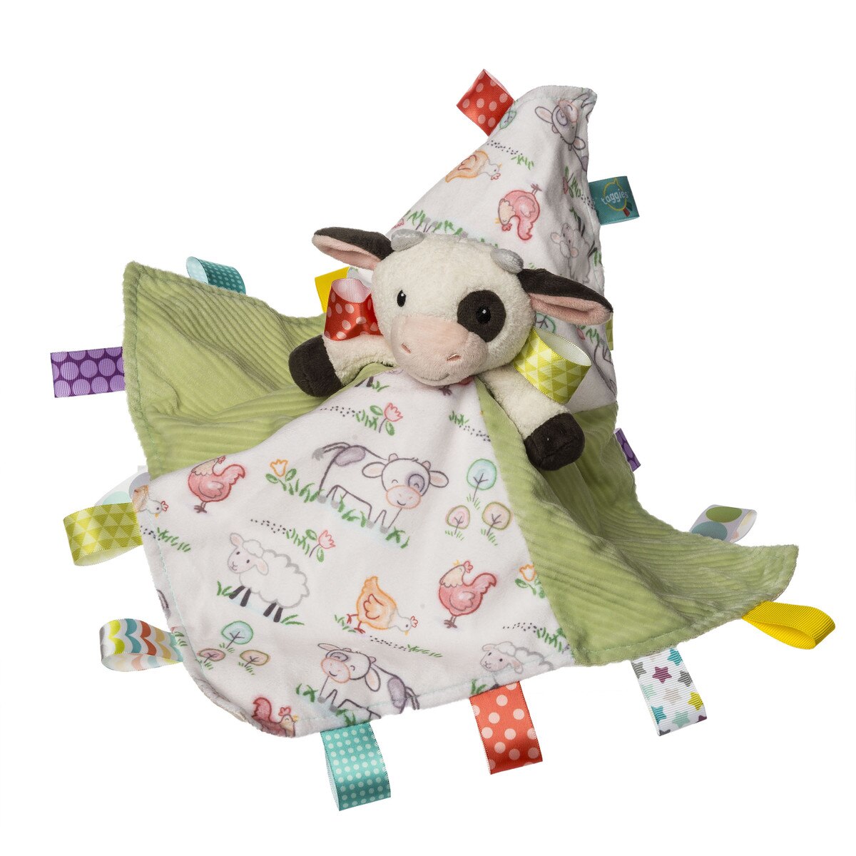 Taggies Buttercup Cow Character Lovey Blanket