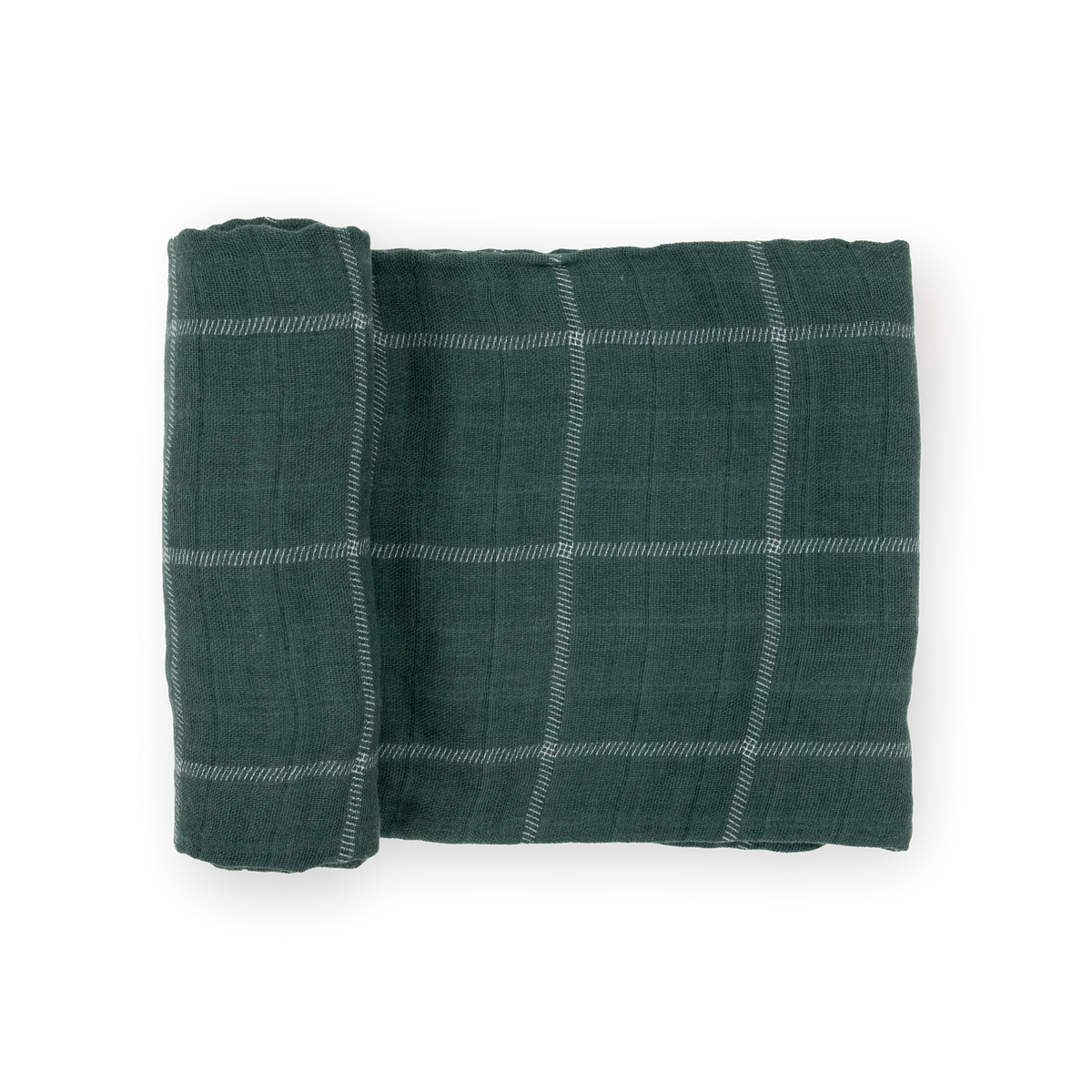 Little Unicorn Cotton Muslin Swaddle / Evergreen Plad