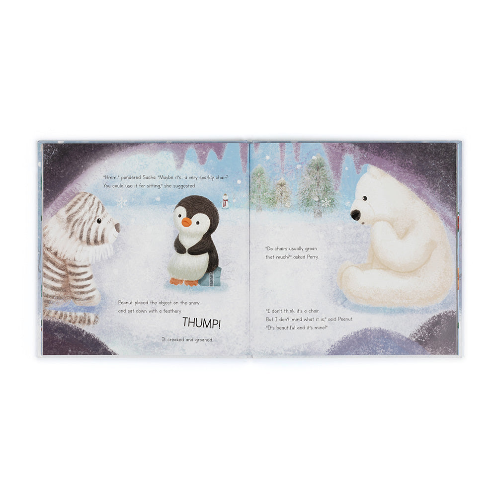 Jellycat Peanut Penguin's Perfect Present Book