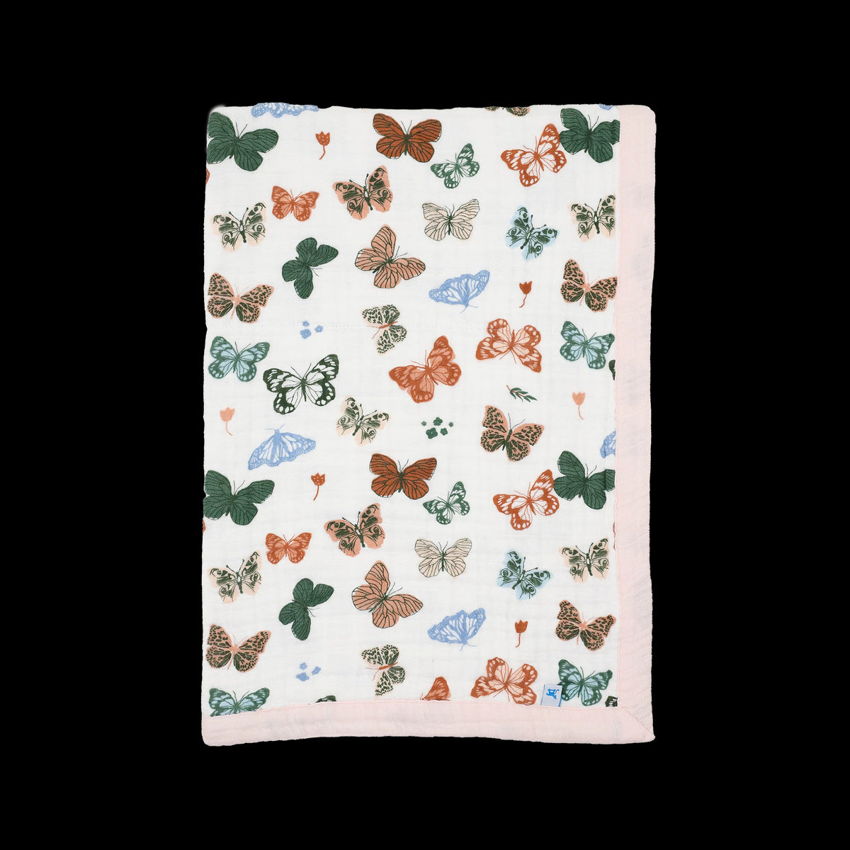 Little Unicorn Cotton Muslin Baby Quilt (30"x40") / Butterflies