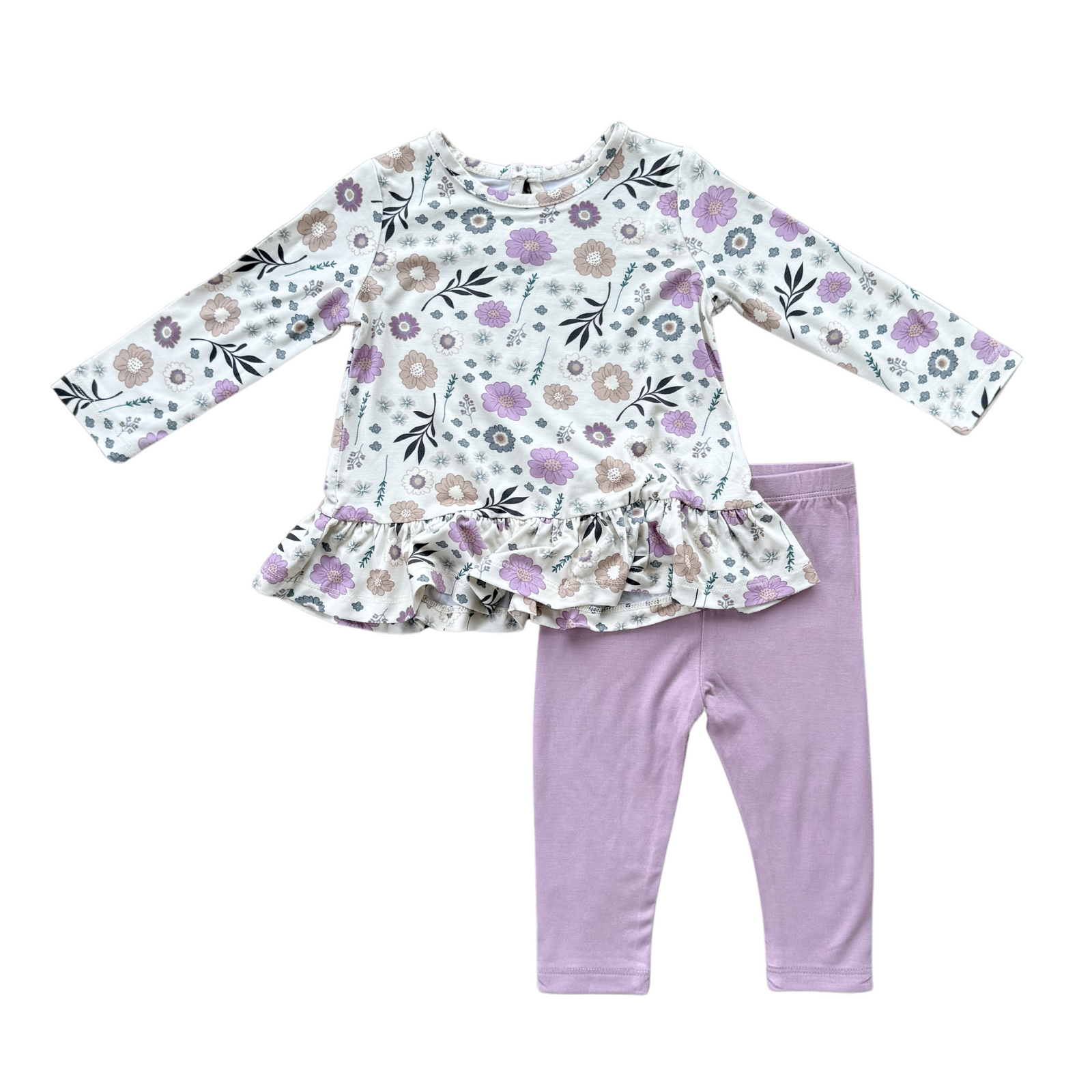 Babysprouts Winter Floral Peplum Set