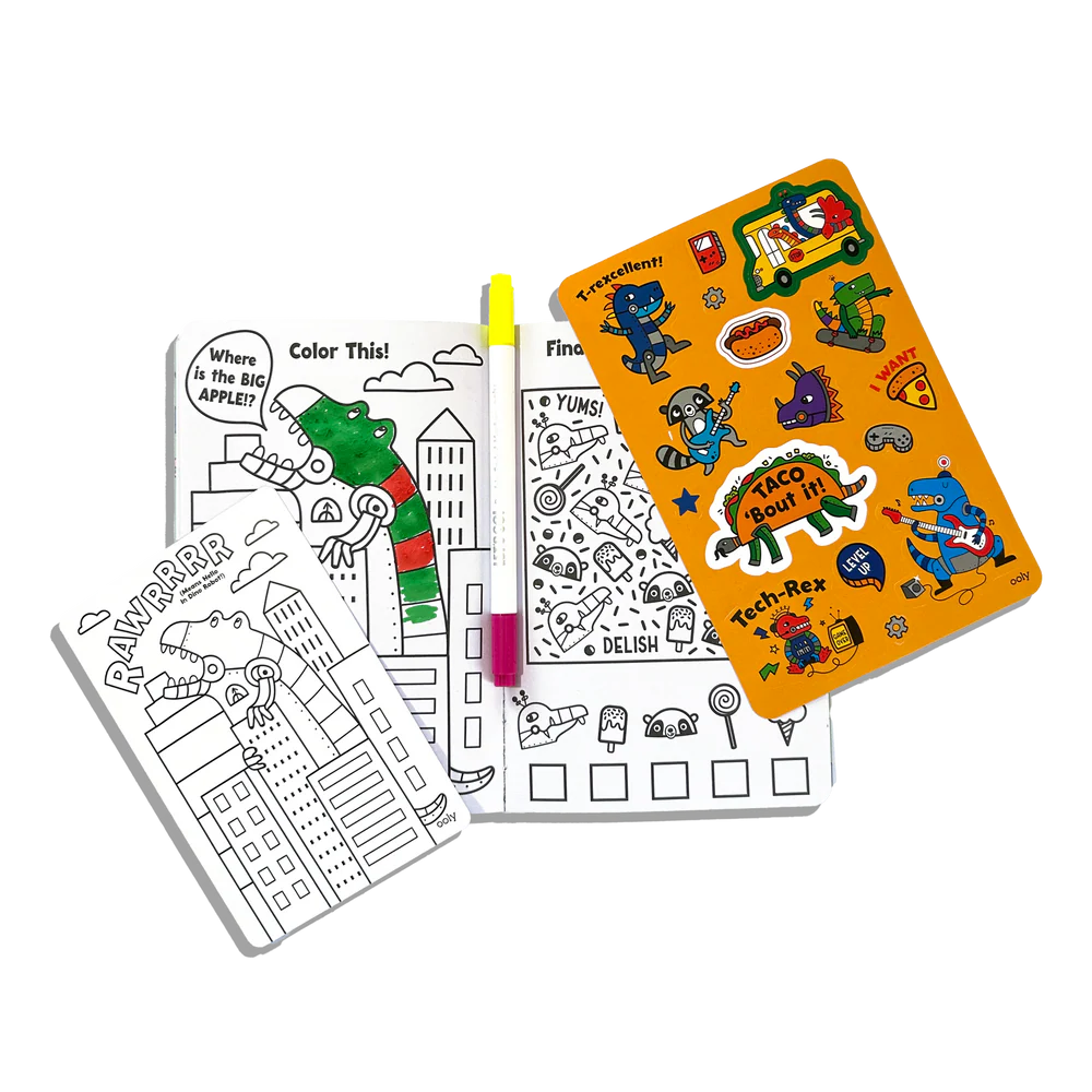 Ooly Let's Go! Activity & Coloring Kit