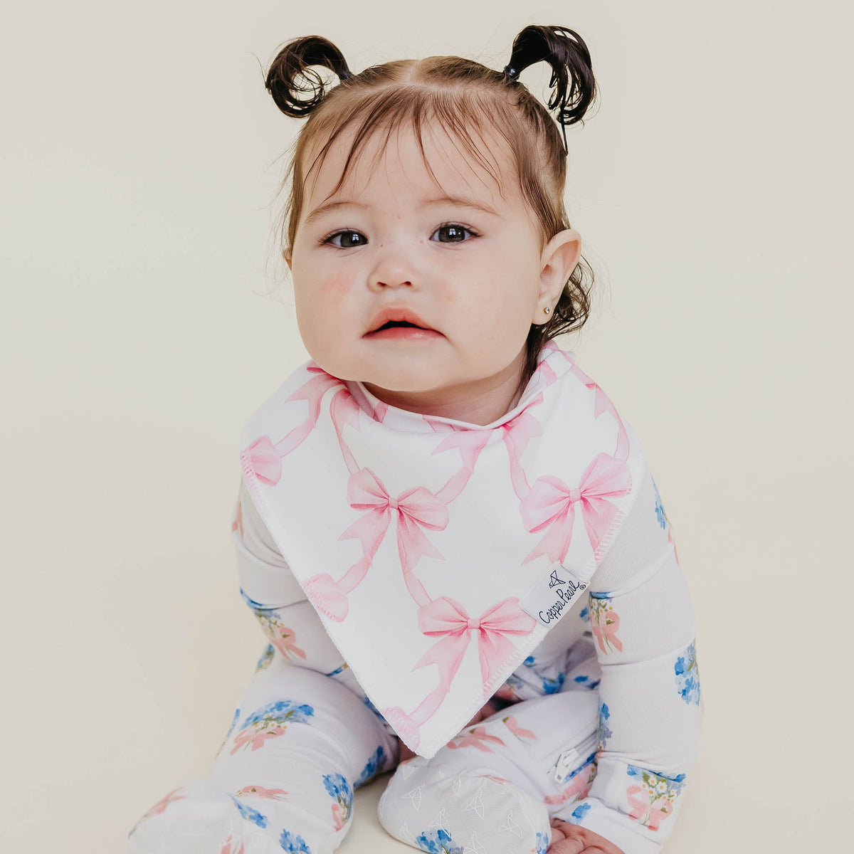 Copper Pearl Bandana Bib 4-Pack / Bow My Gosh