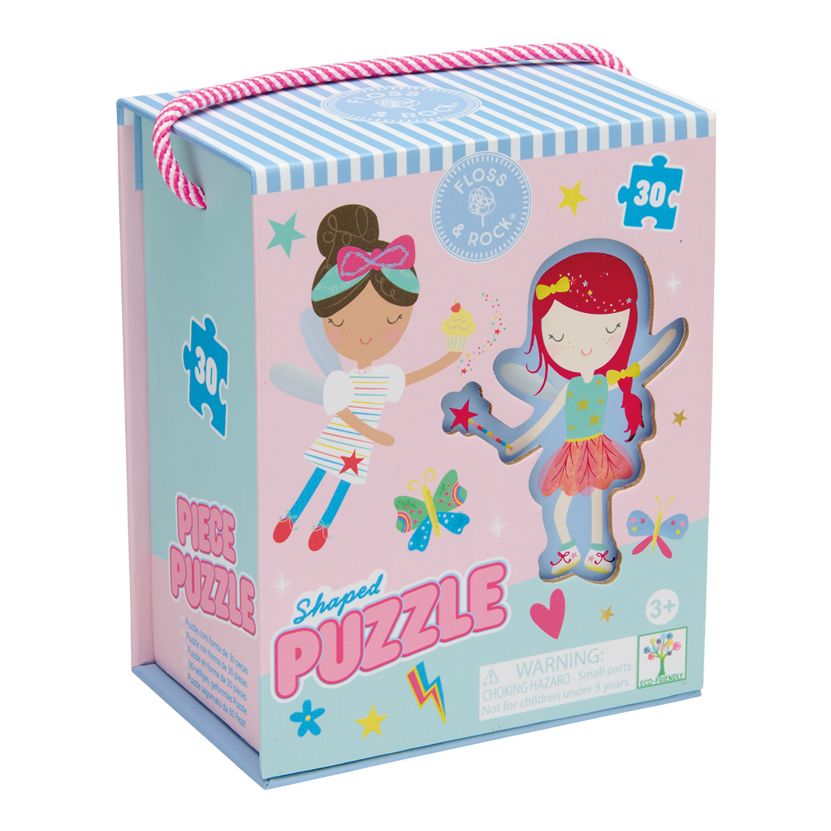 Floss & Rock Rainbow Fairy Shaped Puzzle - 30 PC