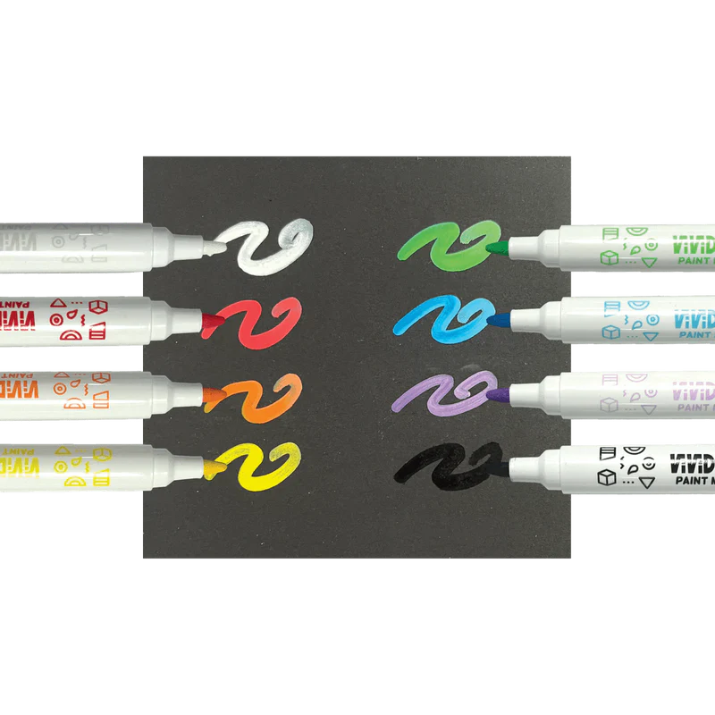 Ooly Vivid Pop! Water Based Paint Markers 8 Pack