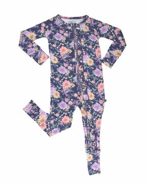 Lev Baby Ruffled Poppy Convertible Romper / Anna Floral