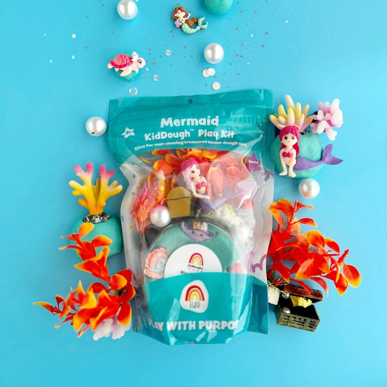 Sensory Dough-to-Go Kit / Mermaid