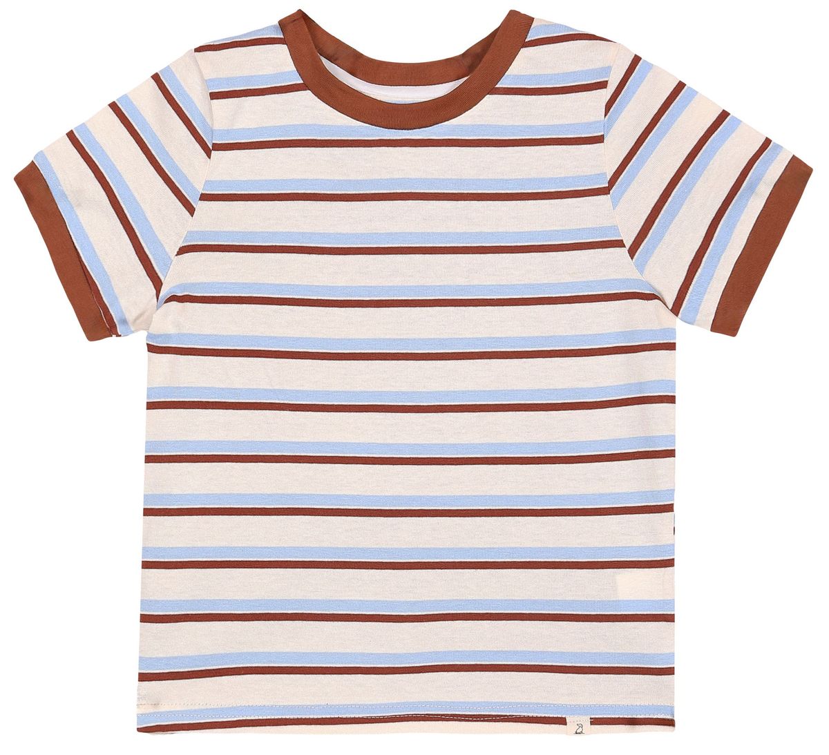 Me & Henry Marine Tee / Brown & Blue Stripe