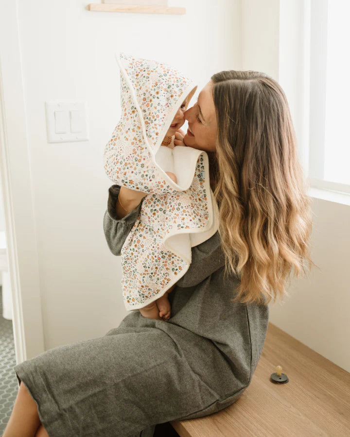 Little Unicorn Infant Hooded Towel / Pressed Petals