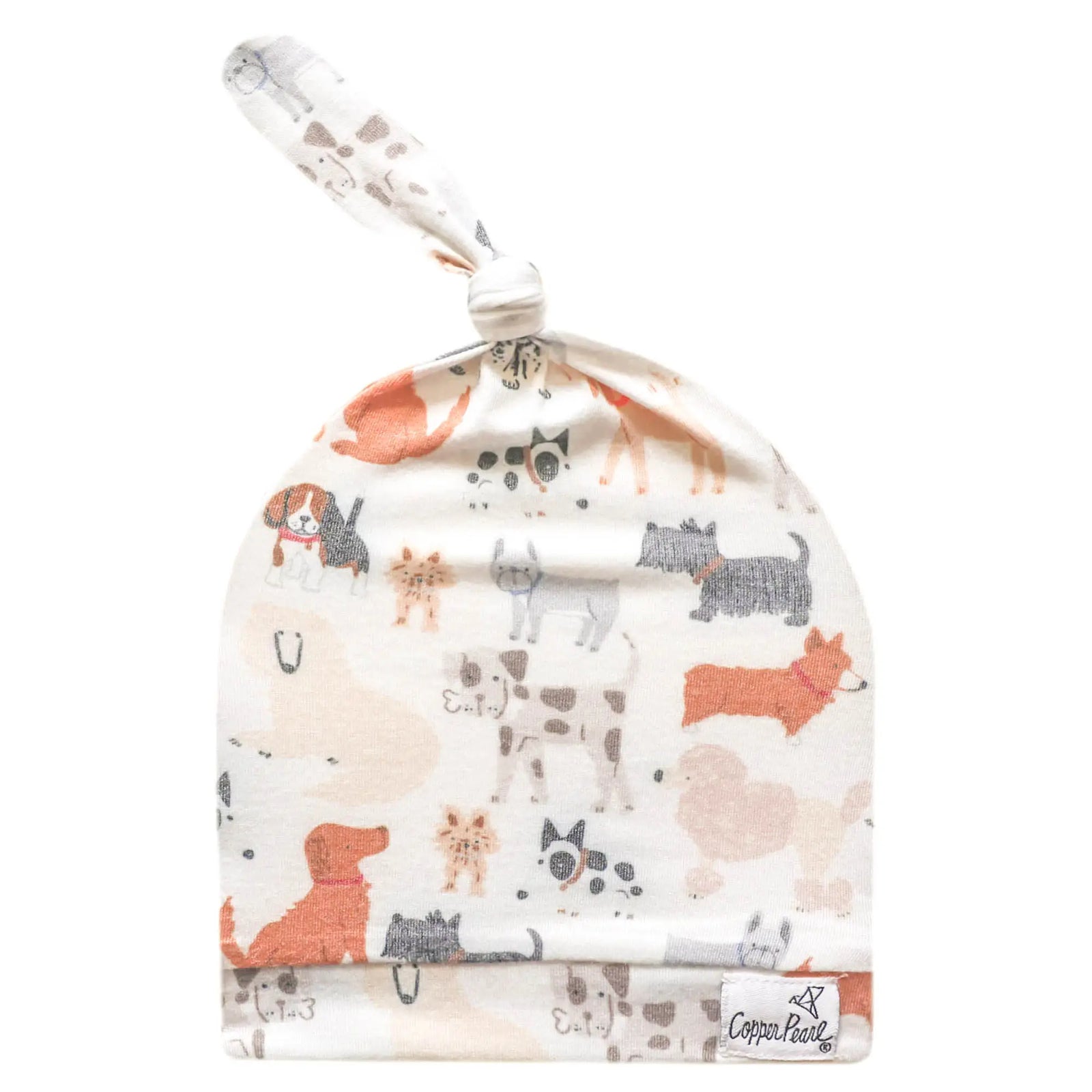 Copper Pearl Top Knot Hat / Rufus