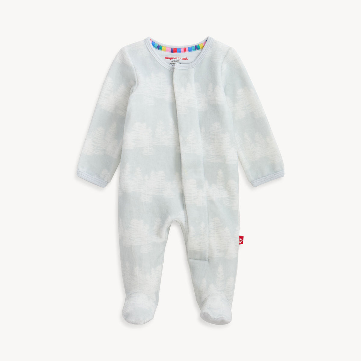 Magnetic Me Velour Magnetic Footie / Birch Trees