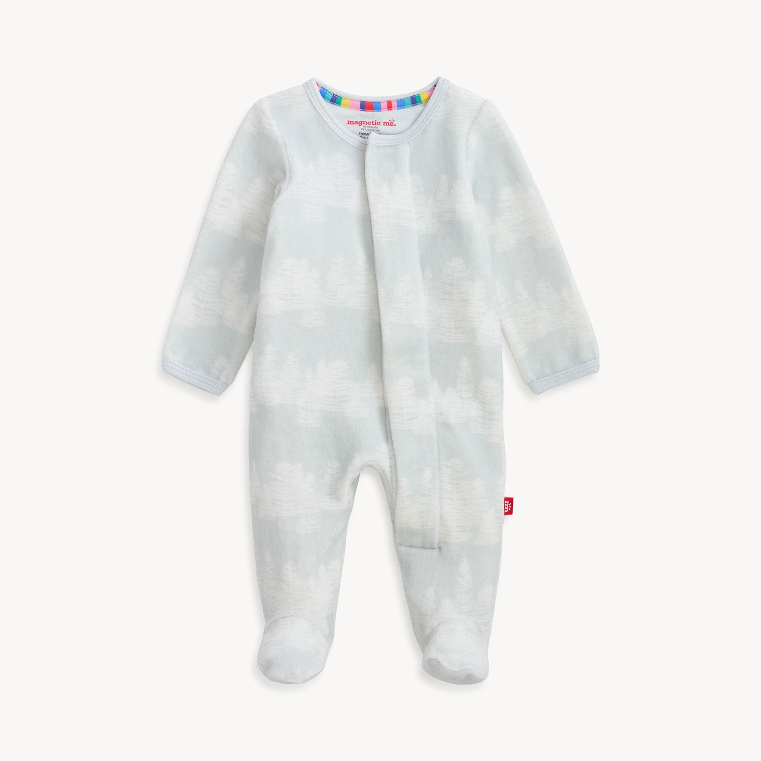 Magnetic Me Velour Magnetic Footie / Birch Trees