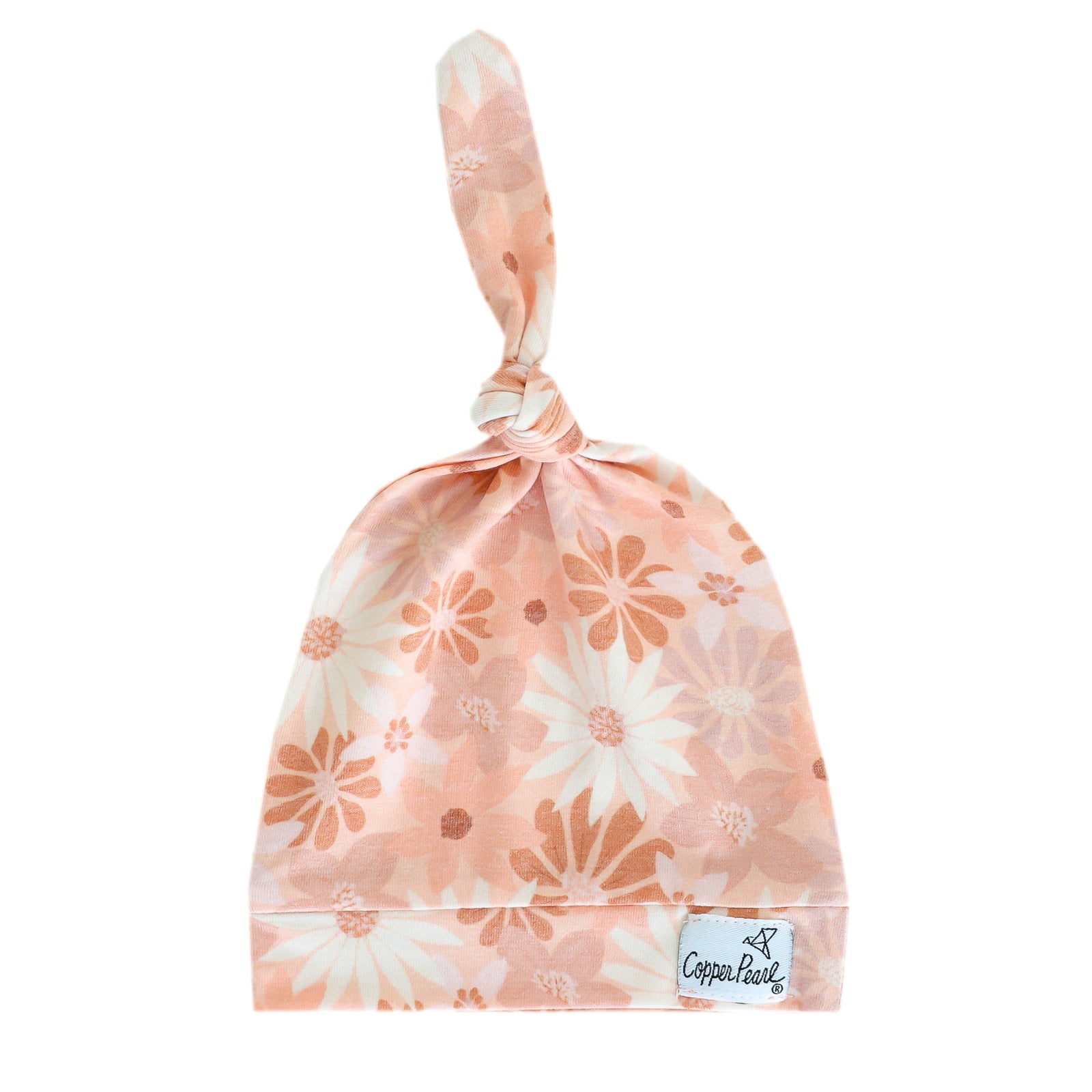Copper Pearl Top Knot Hat / Penny