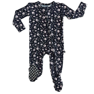 Lev Baby Zippered Footie / Brett Football