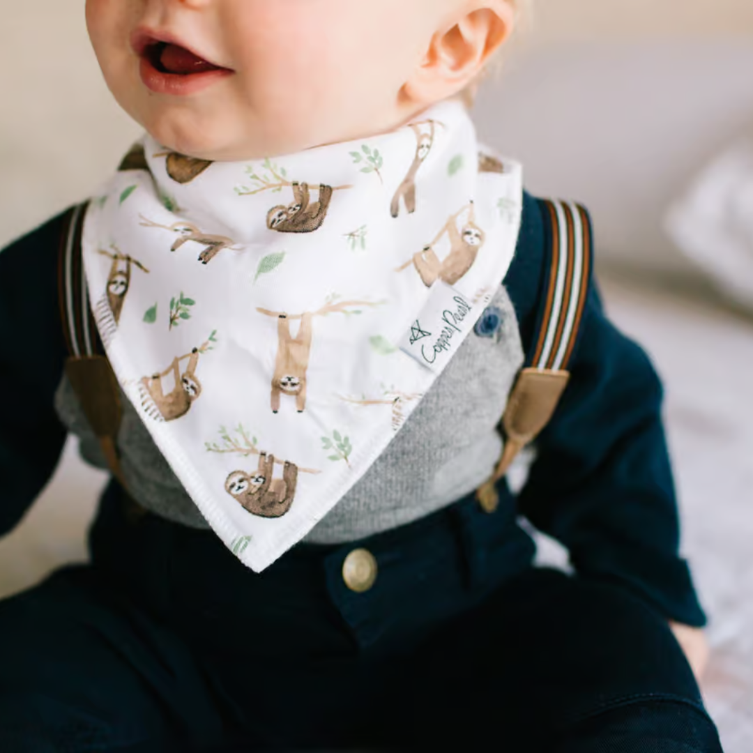 Copper Pearl Bandana Bibs / Noah