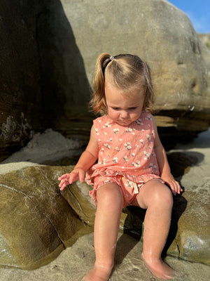 Vignette Aria Tank & Bloomer Set / Peach Floral