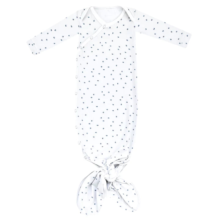 Copper Pearl Newborn Knotted Gown / Haze