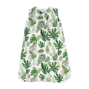 Little Unicorn Cotton Muslin 1.1 TOG Sleep Bag / Tropical Leaf