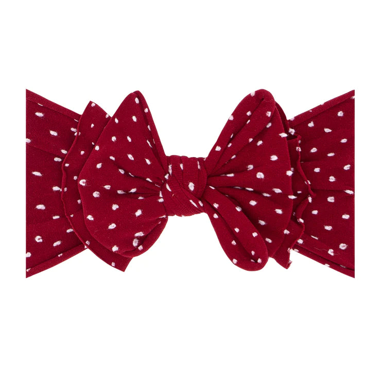 Baby Bling FAB-BOW-LOUS Headband / Shabby Ruby Dot