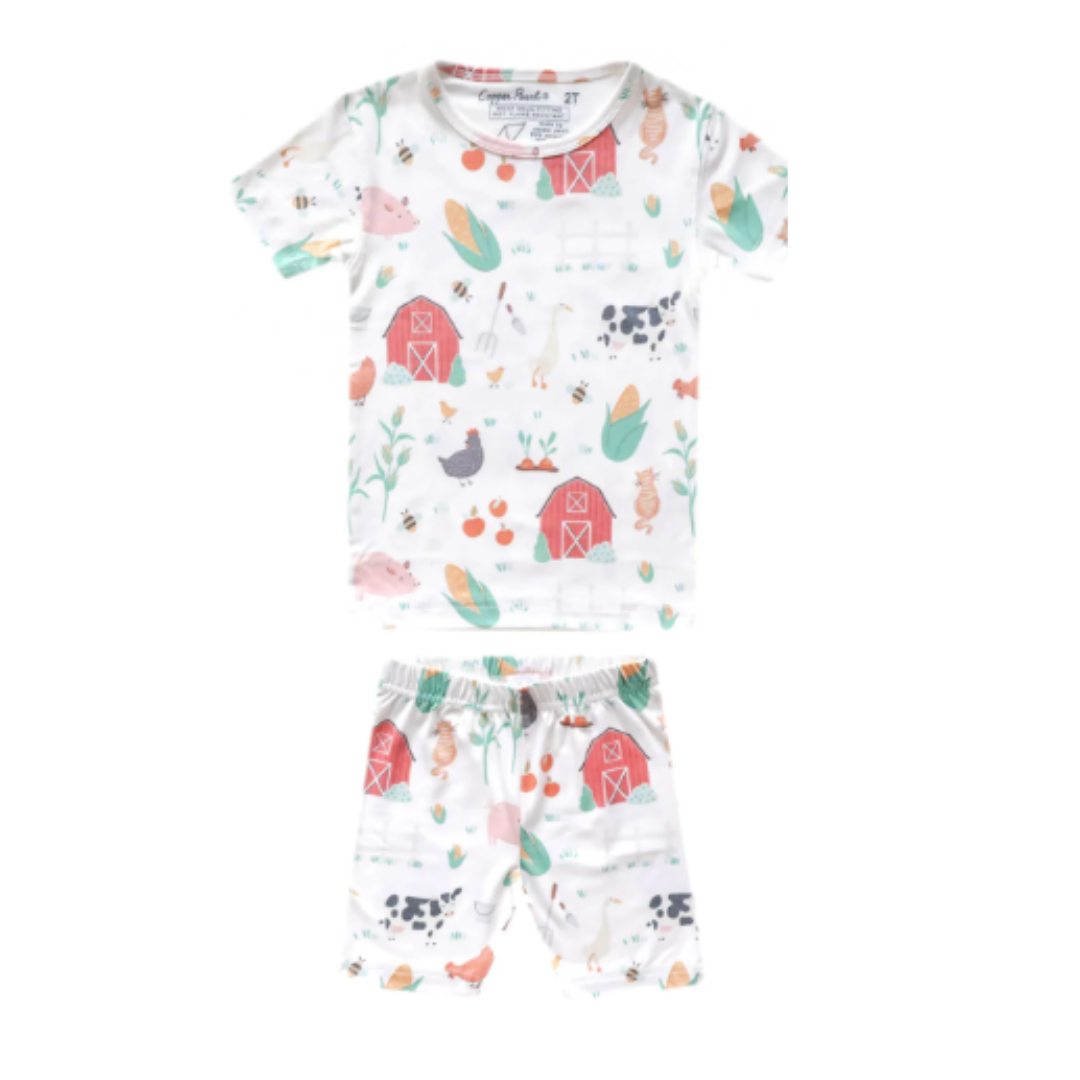 Copper Pearl Short Sleeve Pajama Set / Farmstead
