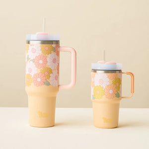 The Darling Effect Tumbler / Peach Daisy Craze