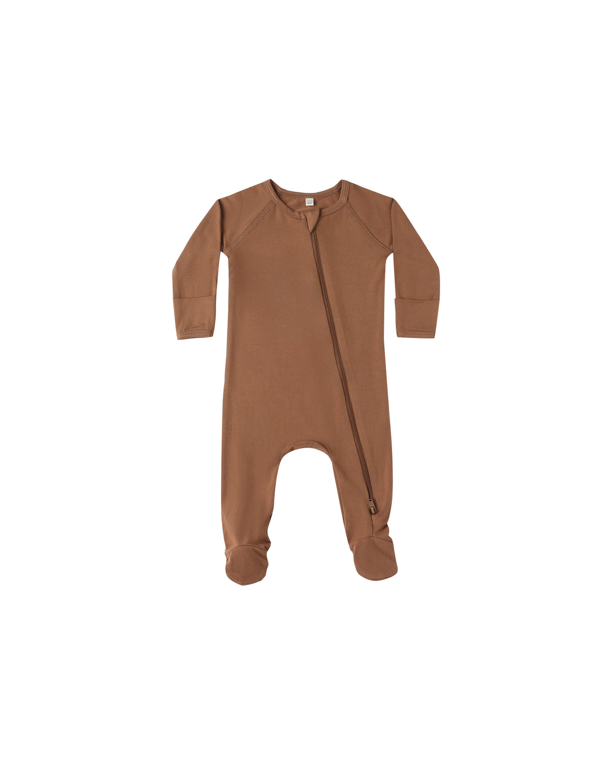 Quincy Mae Bamboo Zip Footie / Cedar