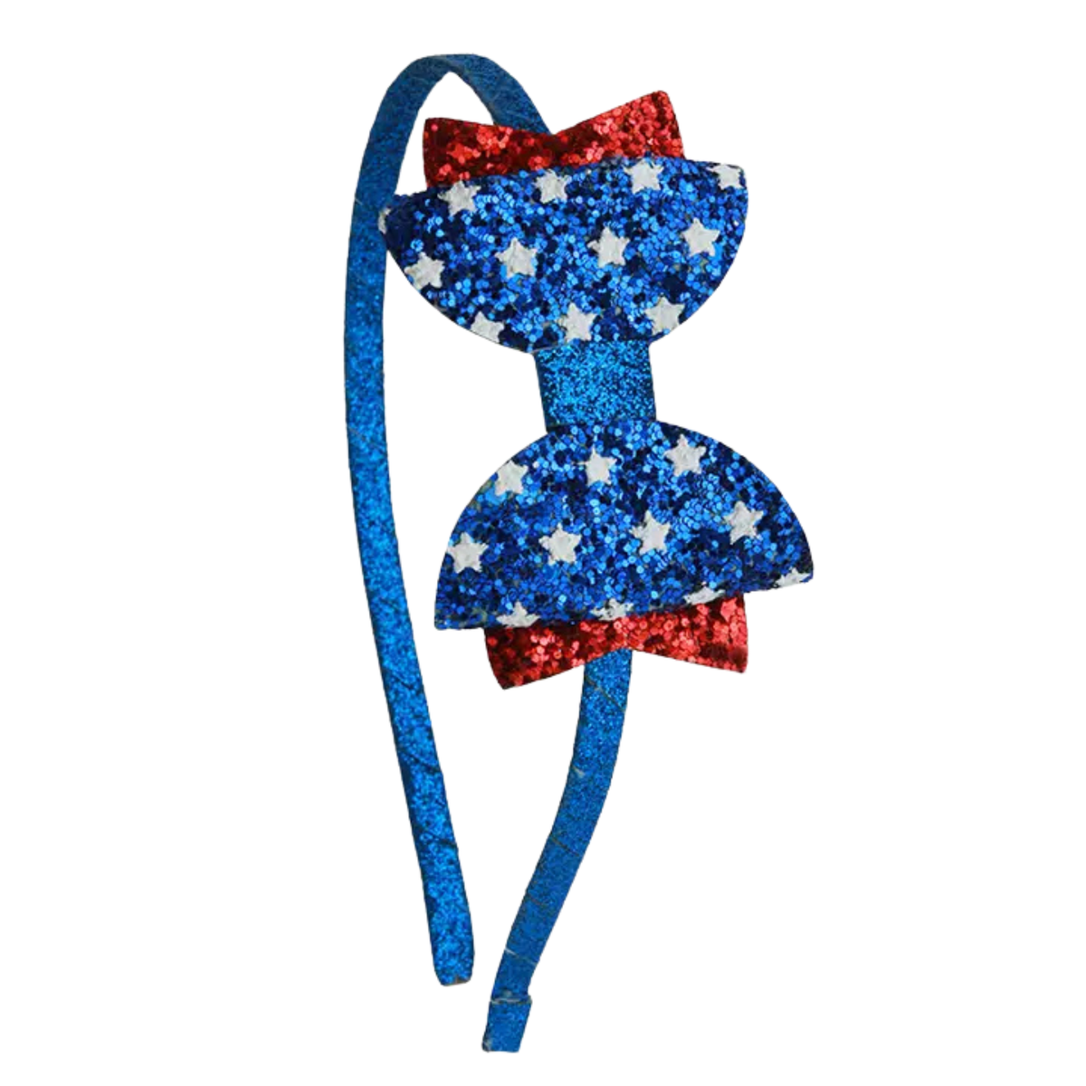 Red, White, & Bow Headband