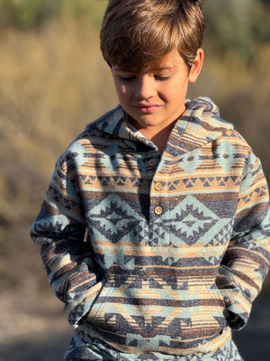 Me & Henry Rancho Jacket / Blue & Tan