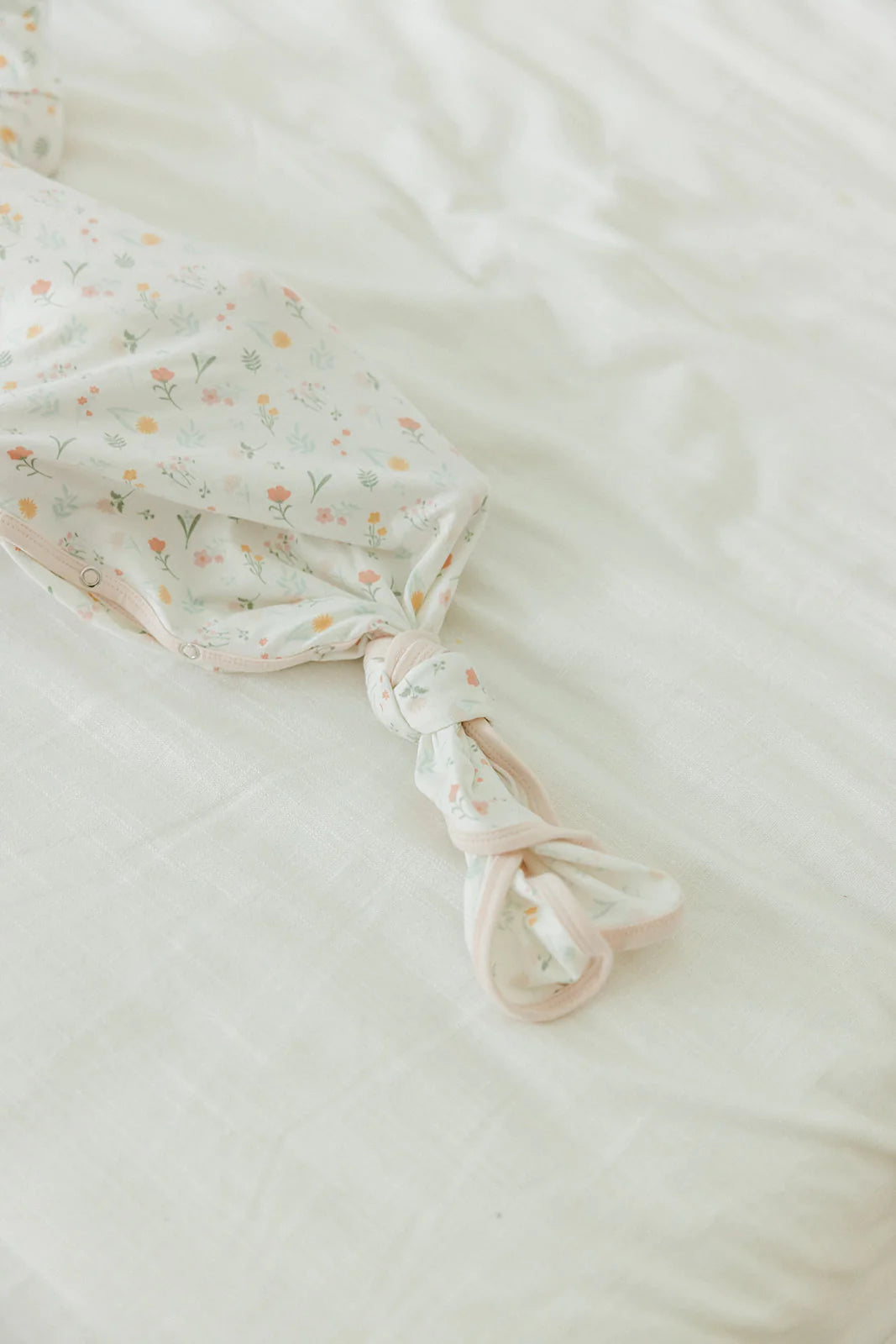 Copper Pearl Newborn Knotted Gown / Mabel