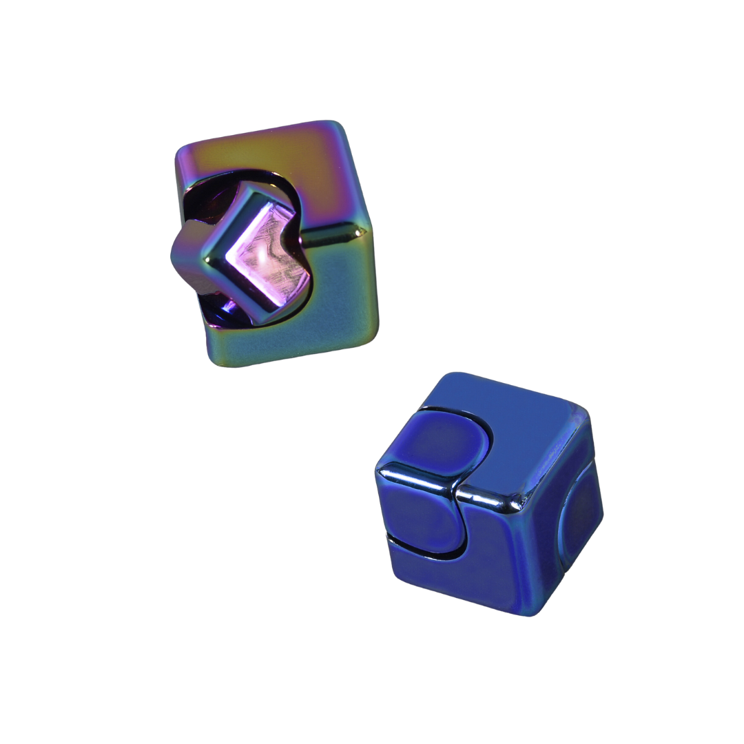 Spin Cube Fidget Spinner Sensory Toy - Assorted