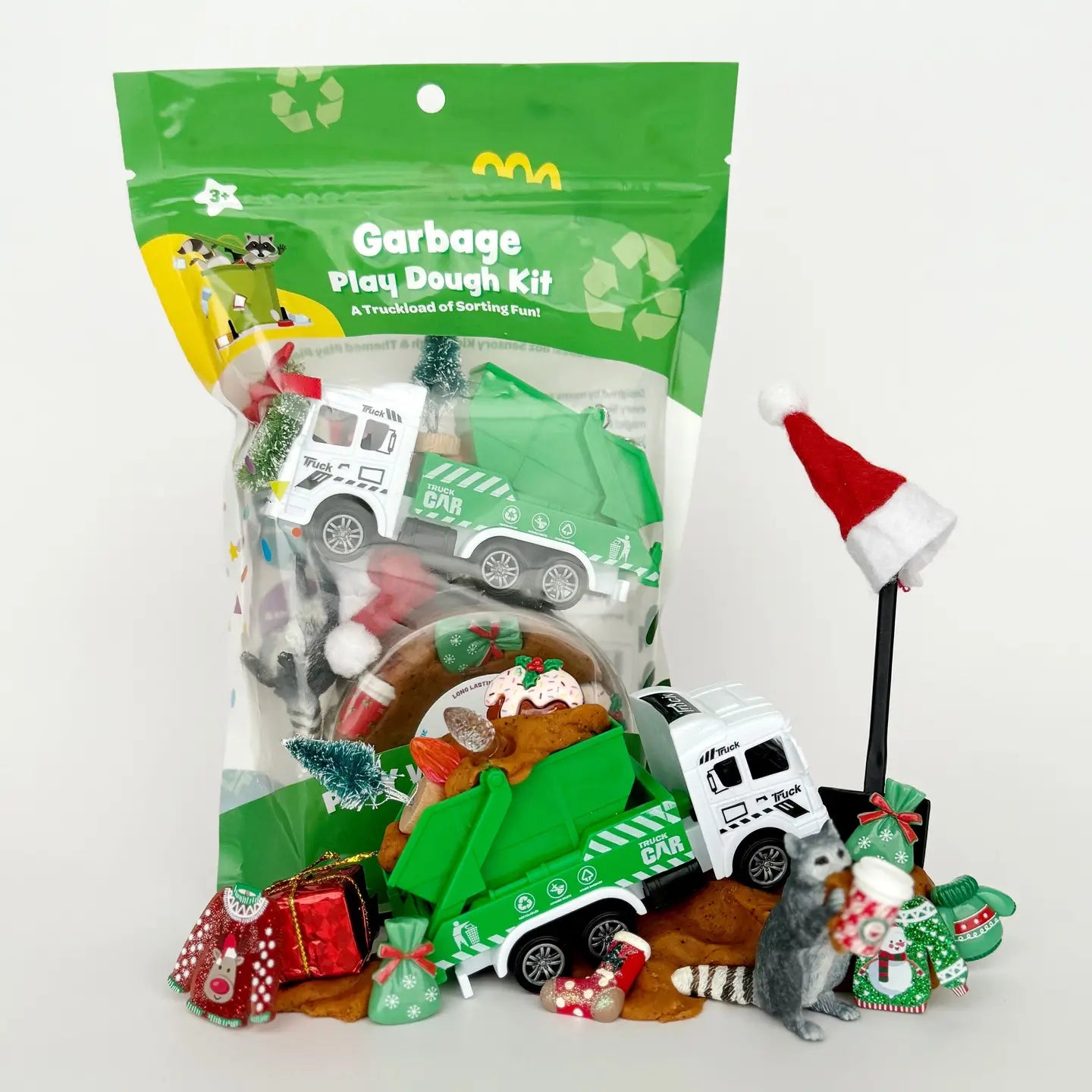 KidDough Sensory Play Kit / Garbage Truck - Holiday Edition