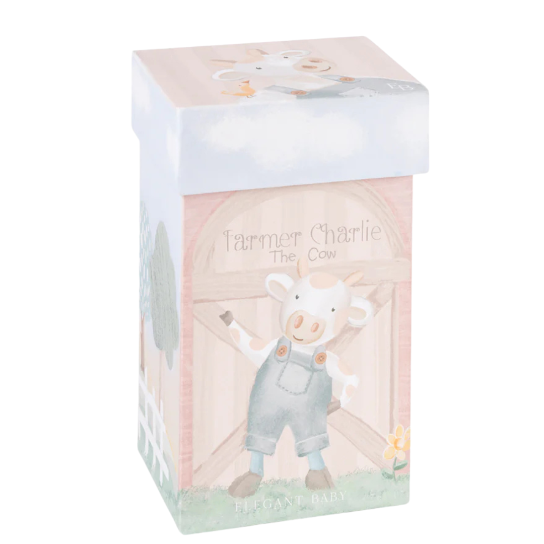 Elegant Baby Charlie the Cow Toy 10"
