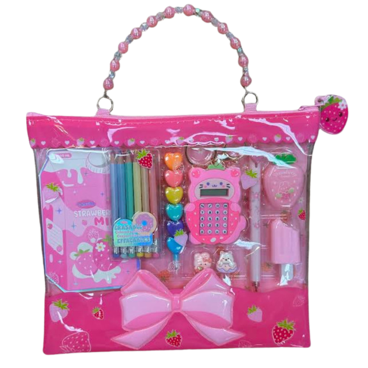 Happy Scribbles Strawberry Carry Case