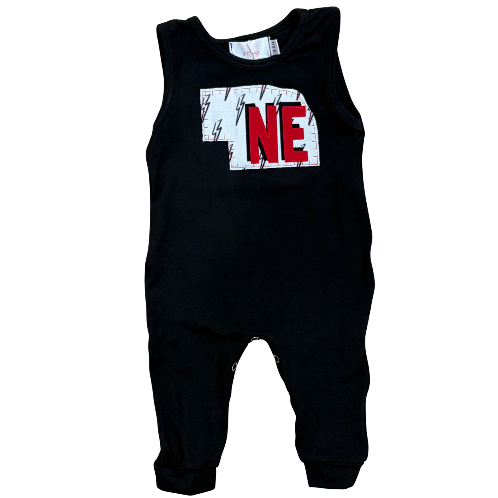 Lightning Bolt State Black One-Piece